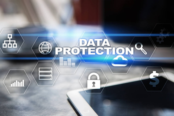 Защита данных, кибербезопасность, информационная безопасность и шифрование. интернет и бизнес-концепция
. - Фото, изображение