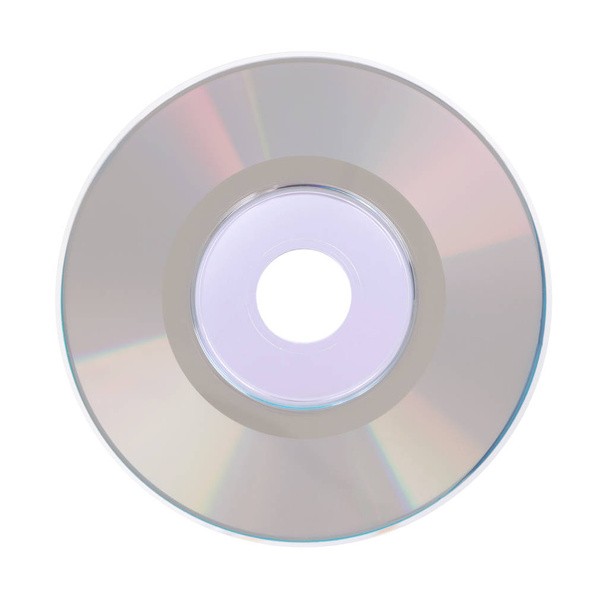 Mini Cd ή Dvd που απομονώνονται σε λευκό φόντο - Φωτογραφία, εικόνα