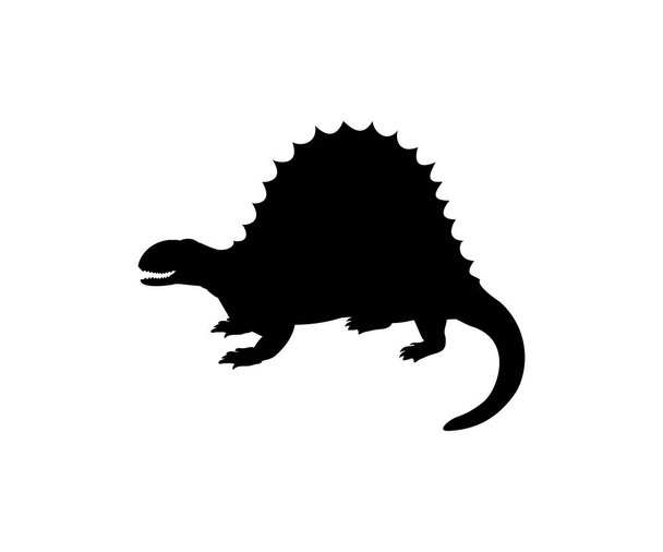 Silhouette Spinosaurus dinosaur jurassic prehistoric animal - Wektor, obraz