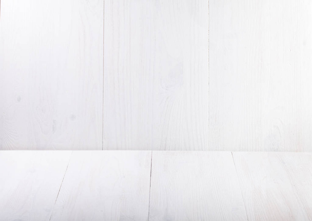 Empty White wooden Background - Foto, immagini