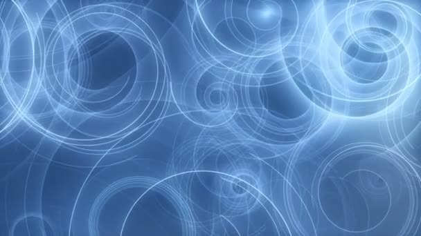 spiralis / / 4k rotierende Spiralen Muster Video Hintergrundschleife. feine, einzigartige Spiralornamente, die im Raum fließen, der blaue Hintergrund trägt zur kühlen und entspannten Atmosphäre dieses Videoschleifens bei. Ruhe und Gelassenheit. - Filmmaterial, Video
