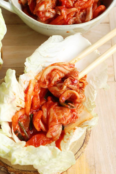 Kimchi de comida coreana tradicional é delicioso
 - Foto, Imagem