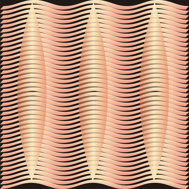 Szimmetrikus hullám vektor háttér minta - Vektor, kép
