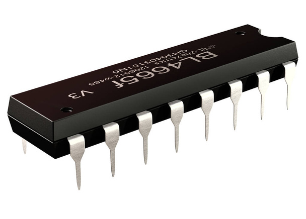 Integrovaný obvod nebo mikro čip a nové technologie na izolované. - Fotografie, Obrázek