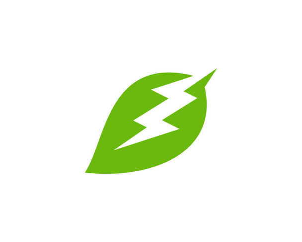 グリーン電力のロゴ アイコン デザイン - ベクター画像