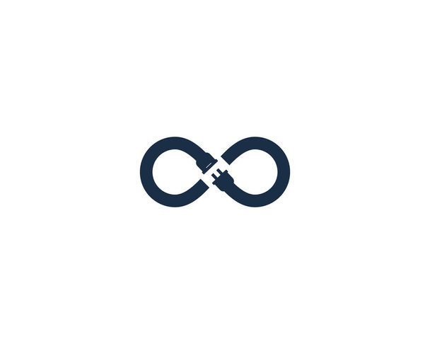 Diseño de icono de logotipo de energía infinita
 - Vector, imagen