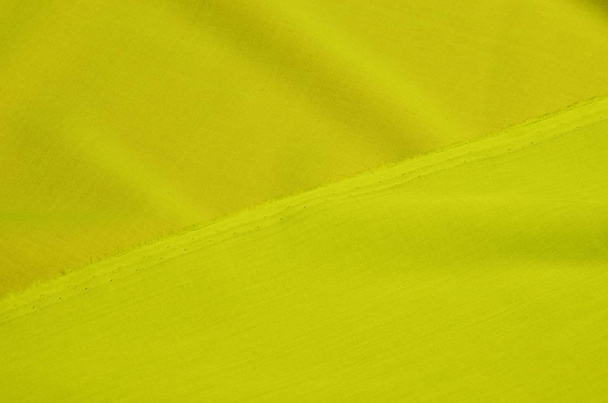 cotton fabric Batiste bright green color - Φωτογραφία, εικόνα