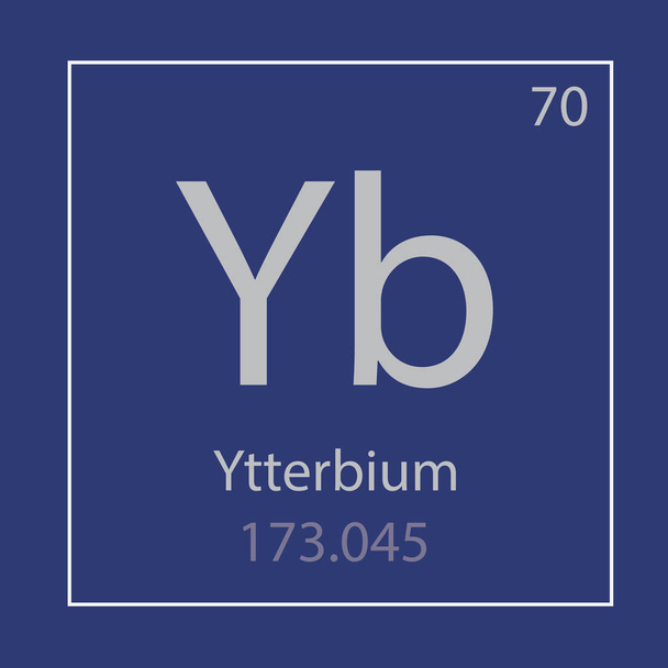 Ytterbium Yb chemical element icon- vector illustration - Vector, Image