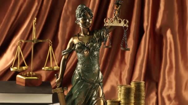 Hukuk ve Adalet Konsepti - Video, Çekim