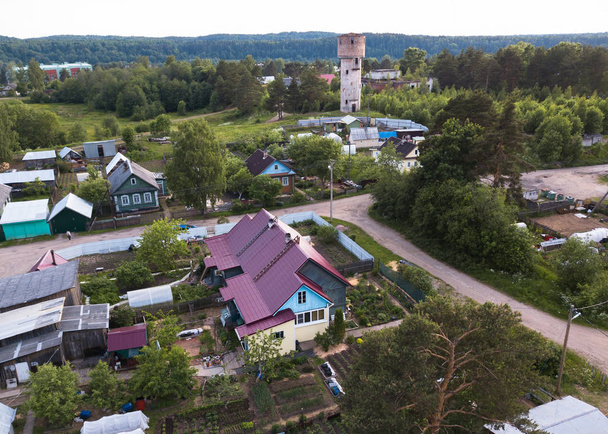 Köy Nikolsky, Leningrad region yakınındaki Karelya, Rusya Federasyonu. - Fotoğraf, Görsel