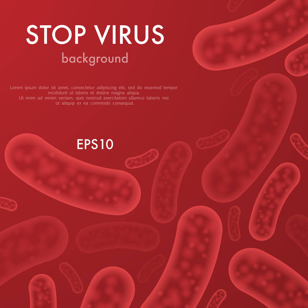 Detener fondo virus
 - Vector, imagen