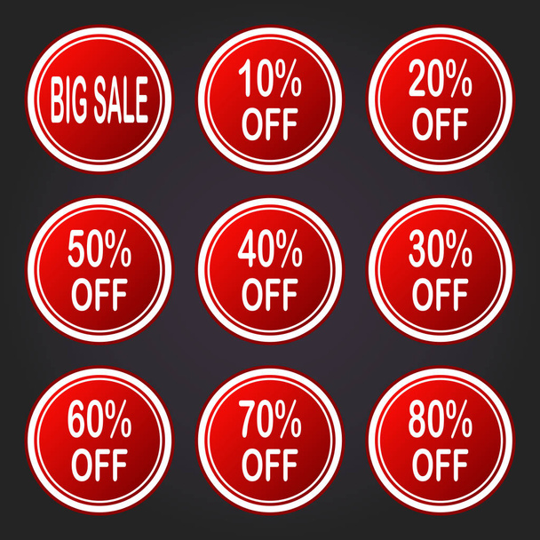 Sale vector banner. Sale sticker.Special offer sale sticker in flat style. Discount tag. Special offer banner. Sale sign. Web sale sticker.Sale label.Sale sticker template. Design of ad offer.Sale - Vektor, kép