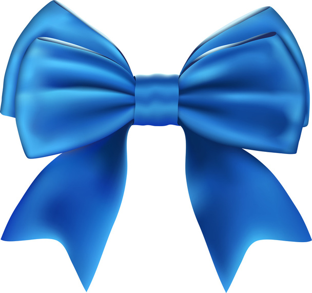 Belo arco azul isolado
 - Vetor, Imagem