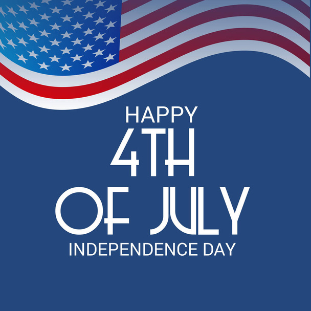 Vector illustration of Fourth of July. 4th of July holiday banner. USA Independence Day banner. - Vettoriali, immagini