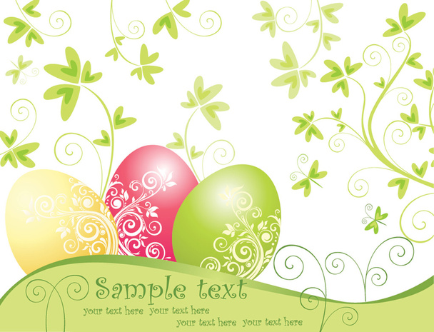 Easter card - Vector, Imagen