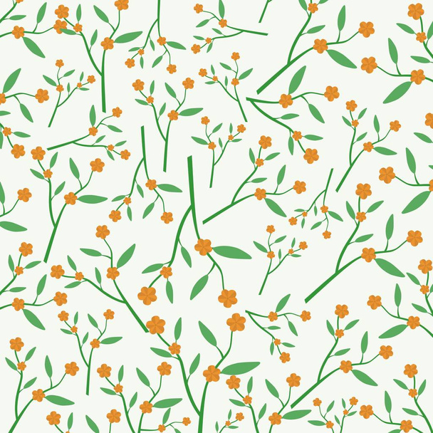 Small Peach Branches in a Spring Background - Vector, Image