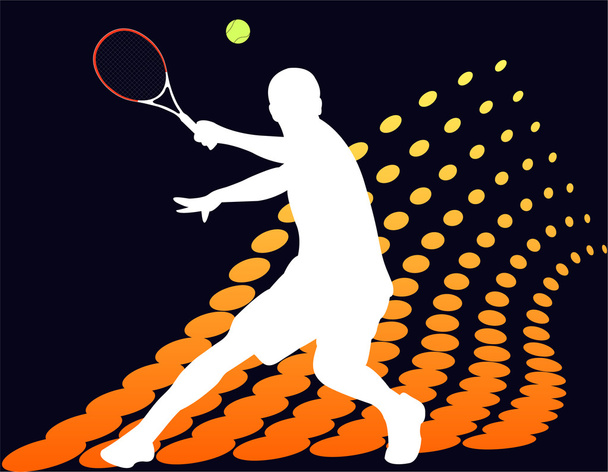 Teniszező - Vektor, kép