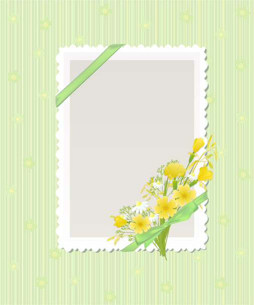 Tarjeta verde - Vector, imagen