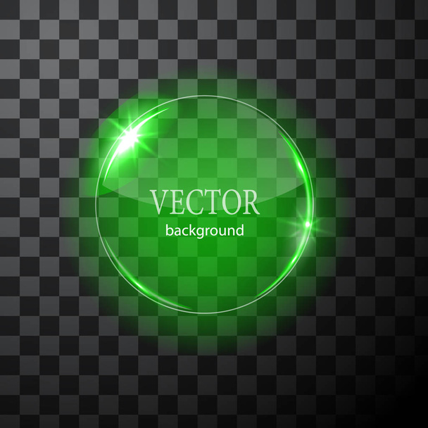 Glass vector circle plane. Easy editable background - Вектор, зображення