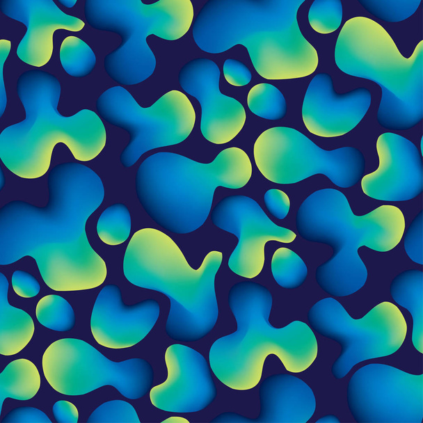 抽象的な有機液体ベクトル シームレス パターン.  - ベクター画像