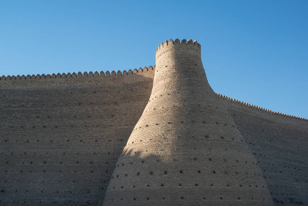 Murs historiques de la forteresse de l'Arche à Boukhara, Asie centrale
 - Photo, image