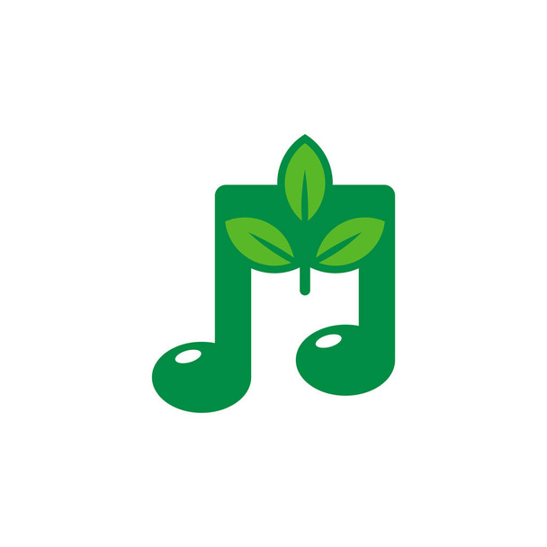 Природа Музика Логотип Іконка Дизайн
 - Вектор, зображення