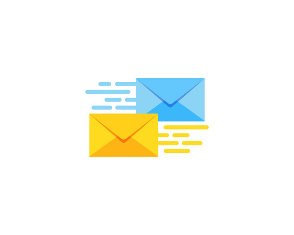 Conception rapide d'icône de logo de courrier
 - Vecteur, image