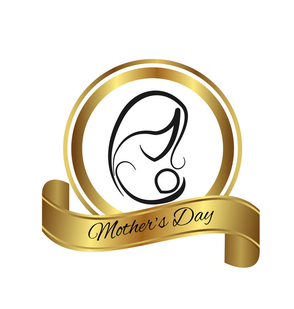 Mother symbol logo emblem vector icon - Vector, Image