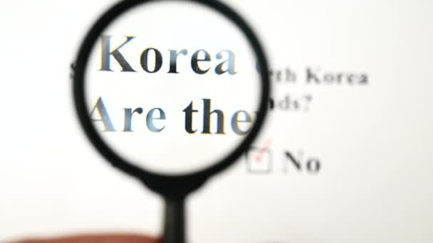 Concepto de guerra o amistad entre Corea del Sur y Corea del Norte
 - Imágenes, Vídeo