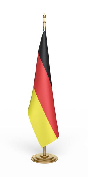 3d render Germany Flag official (isolated on white and clipping path) - Photo, Image