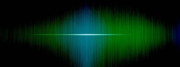 Equalizer, Sound wave rhythmic, wave frequencies, light abstract background, Bright, laser. Green Sound waves oscillating. Abstract green music fluctuation equaliser rhythm Vector Background  - Vector, Image