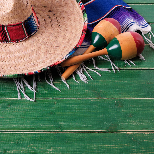 Мексика Сінко де Майо фон мексиканські сомбреро - Фото, зображення