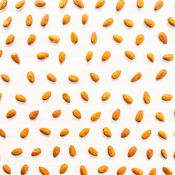 Almonds nut textures and surface with pattern for background - Fotografie, Obrázek