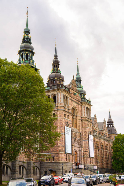 STOCKHOLM, SWEDEN - SEP 13, 2016: Nordisc Museum, Stockholm, Sweden. Stockholm is the most populous city in Scandinavia - Foto, afbeelding