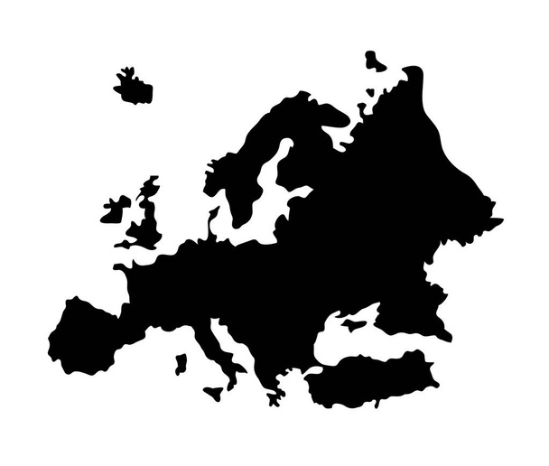 Χάρτης της Ευρώπης. Καλή χρήση συμβόλου, λογότυπου, εικονίδιο web, μασκότ, σημάδι ή οποιοδήποτε σχέδιο που θέλετε.  - Διάνυσμα, εικόνα