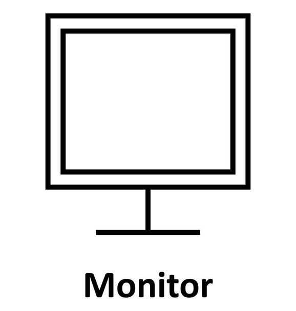 Icono de vector de línea aislada led editable
 - Vector, imagen