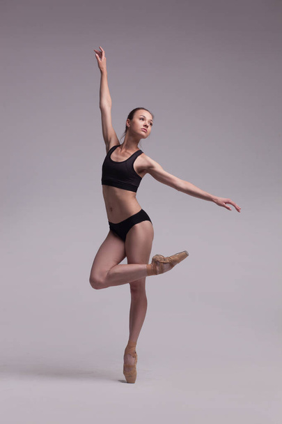 beautiful ballet dancer isolated - 写真・画像