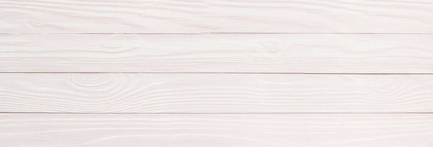 White wood texture, wide panoramic wallpaper background - Photo, Image