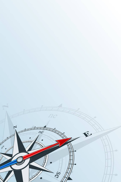 compass east background vector illustration - ベクター画像