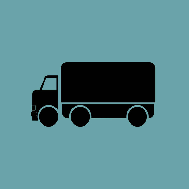 トラックの単純な図のベクトルのアイコン  - ベクター画像