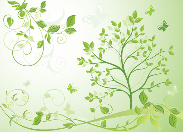 Spring card - Vector, Image