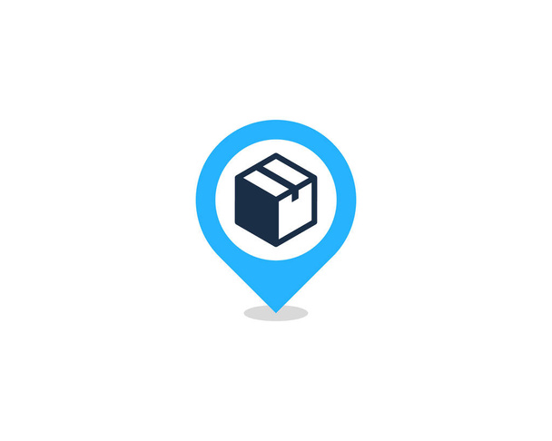 ポイント ボックスのロゴ アイコン デザイン - ベクター画像
