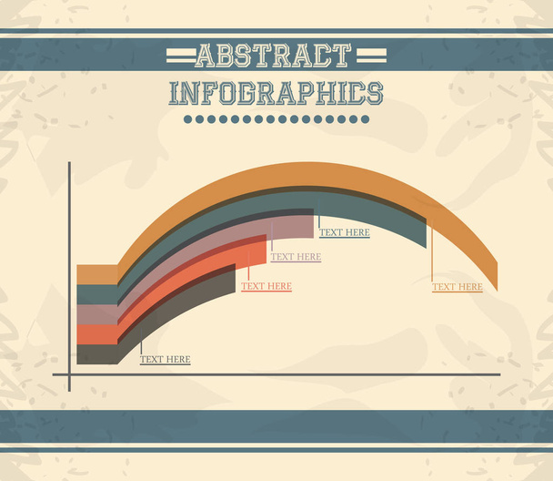 abstract infographics with tapes sketches - Vector, Image
