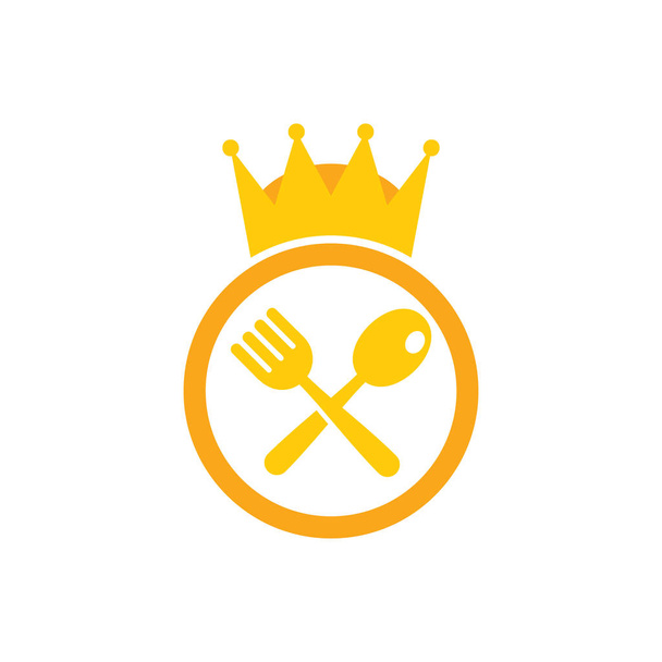 Icona con logo King Food Design
 - Vettoriali, immagini