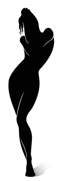Жіночий силует
 - Вектор, зображення