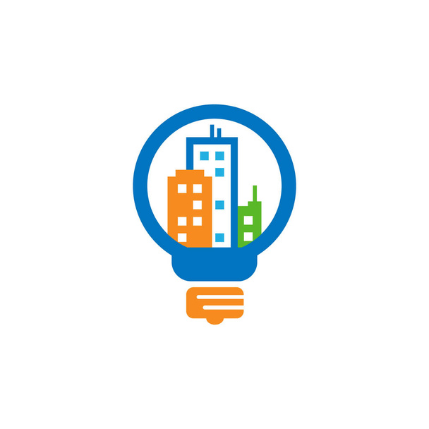Város ötlet Logo ikonra Design - Vektor, kép