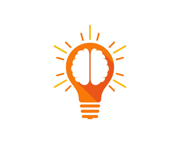 Kreatív agy Logo ikonra Design - Vektor, kép