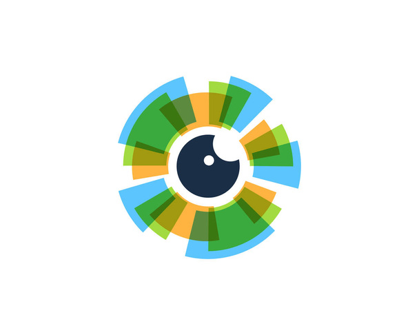 Diseño del icono del logotipo del ojo
 - Vector, imagen