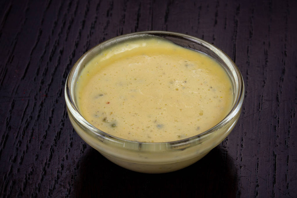 Bowl of tasty blue cheese sauce - Photo, Image