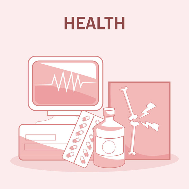 Medical health concept - Vector, Image